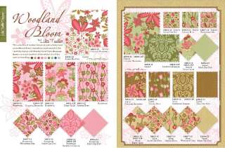 WOODLAND BLOOM Quilt Squares MODA 5 CHARMS  