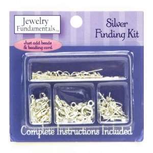  Jewelry Fundamentals Silver Finding Kit Arts, Crafts 