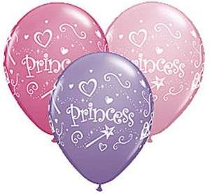   Heart Tiara Pink Purple (12) 11 Latex Birthday Party Balloons  