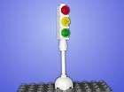 New Lego White Stop Light / Traffic Signal City Town