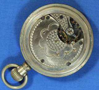 Circa 1893 Seth Thomas Open Face Antique Pocket Watch 18s 45mm  