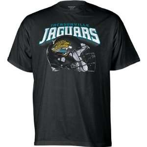 Jacksonville Jaguars Black The Big Helmet T Shirt  Sports 