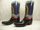 mens 10.5 D M handmade cowboy boots lady virgin of guadalupe alligator 