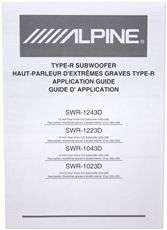 Alpine SWR 1243D 12 3600 Watt Car Subwoofers Type R Subs 1200w 