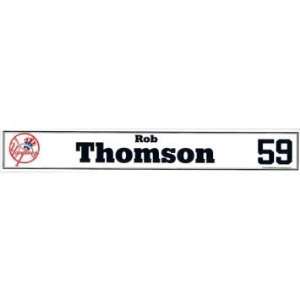  Rob Thomson #59 2010 Yankees Spring Training Game Used 