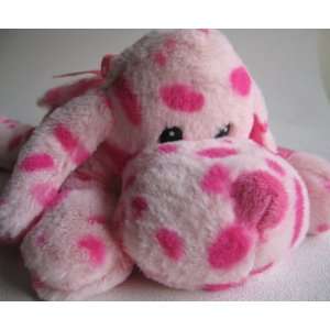  12 Pink Valentines Lazy Puppy Toys & Games