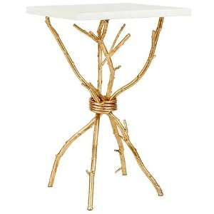  Richard Mishaan Granite Branch Accent Table: Home 