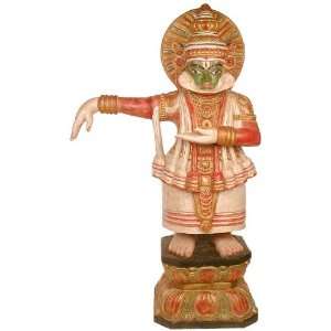  The Kathakali Dancer   South Indian Temple Wood Carving 