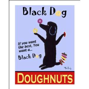  Black Dog Doughnuts   Fine Limited Edition Print by Ken 