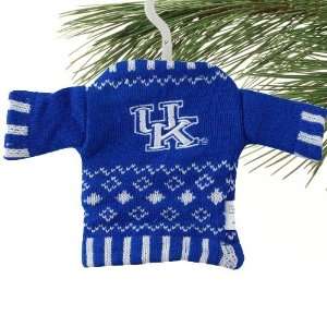  Kentucky Knit Sweater Ornament (Set of 3) Sports 