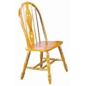   Keyhole Chair Finish Rich Honey Light Oak Furniture & Decor