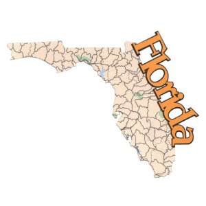  Florida Map Laser Die Cut
