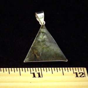  Labradorite Faceted Triangle Pendant   1pc. Everything 
