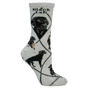  Wheel House Designs Black Lab Socks, Gray: Pet Supplies