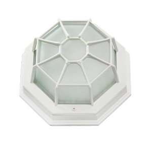  Light Fixture in a Powder Coated White Finish, Energy Star Qualified