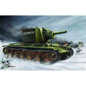    Trumpeter 1/35 Russian KV2 Big Turret Tank Kit Toys & Games