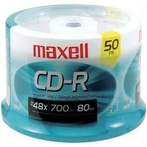  MAXELL 623251/648250 80 Min/700 MB CD R (50 ct spindle 