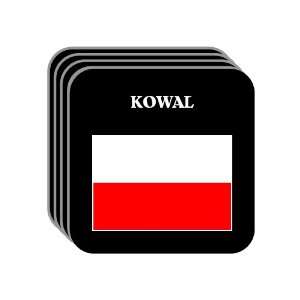  Poland   KOWAL Set of 4 Mini Mousepad Coasters 