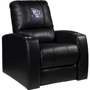  Home Theater Recliner with NBA New Jersey Nets Panel