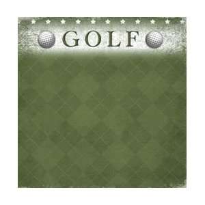  Game Day Golf 12 x 12 Double Sided Paper Arts, Crafts 