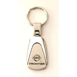   Frontier Chrome Teardrop Keychain Tear Drop Key Fob Ring Automotive