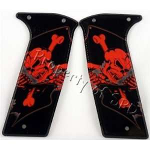   Design Pirate Flag Custom Paintball Grips   Red: Sports & Outdoors