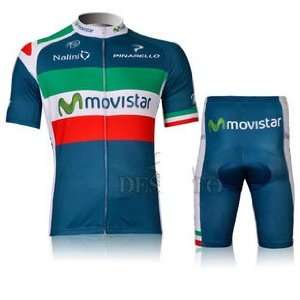  2012 new movie star team movistar / jersey short suit 