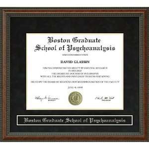  Boston Graduate School of Psychoanalysis (BGSP) Diploma 