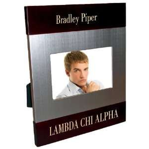  Lambda Chi Alpha Brush Silver Frame 