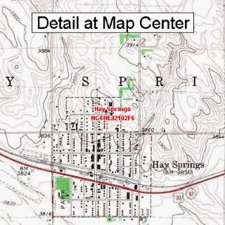   Topographic Quadrangle Map   Hay Springs, Nebraska (Folded/Waterproof