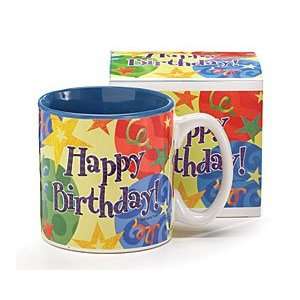 Happy Birthday Ceramic Coffee Mug with Gift Box 13 Oz.  