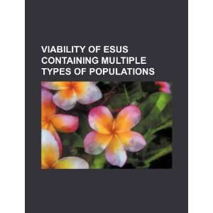   multiple types of populations (9781234452544) U.S. Government Books