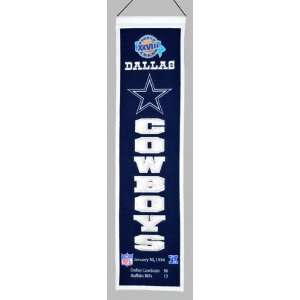  Dallas Cowboys Super Bowl XXVII Banner