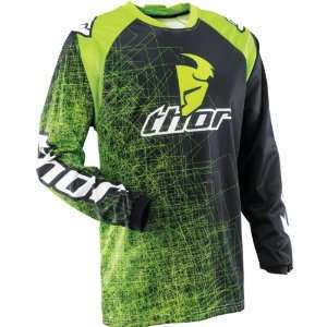  THOR PHASE YOUTH SCRIBBLE JERSEY GREEN SM Automotive
