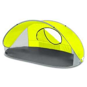  Picnic Time Manta Portable Pop Up Sun/Wind Shelter, Yellow 