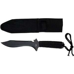Marine Jungle Hunter Knife Fixed Blade Black:  Sports 