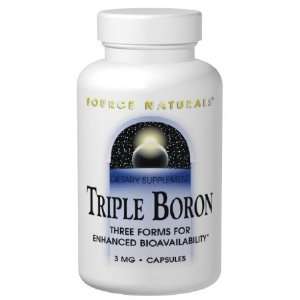  Triple Boron 3 mg 100 Capsules   Source Naturals Health 
