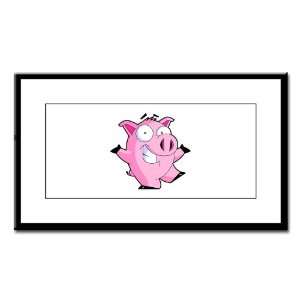  Small Framed Print Pig Cartoon: Everything Else