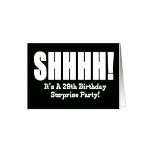  29th Birthday Surprise Party Invitation Card: Toys & Games