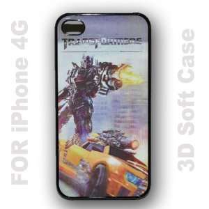 3d Magic Transformers Case Soft Case Cover for Apple Iphone4 4g b 