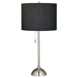  Contemporary Lamp with Black Drum Shade LP66302