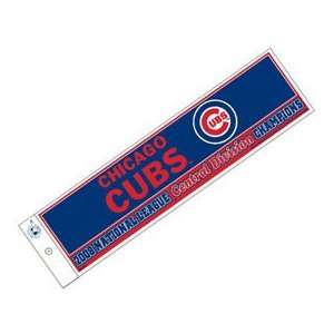  Chicago Cubs 2008 Division Champs Bumper Sticker Sports 