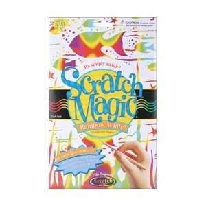  Scratch Art Scratch Magic Paper Kit Rainbow White SM RW; 3 