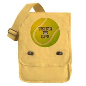    Messenger Field Bag Yellow Tennis Equals Life 