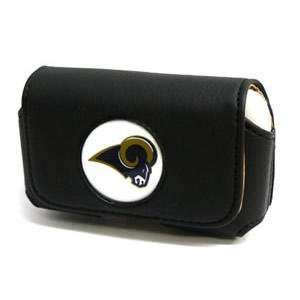  NFL St. Louis Rams Black Horizontal Cell Phone Pouch: Cell Phones 