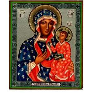    Virgin of Czestochova, Orthodox Icon Medium