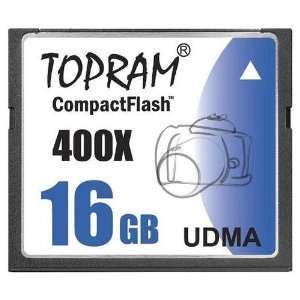  TOPRAM 16GB 16G CF CompactFlash Memory Card 400X Extreme 
