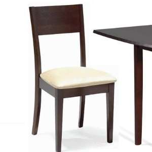 Side 44 Toto Dining Side Chair in Walnut and Beige [Set of 2]  