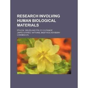  Research involving human biological materials ethical issues 