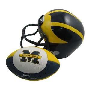    Michigan Wolverines NCAA Helmet & Football Set: Sports & Outdoors